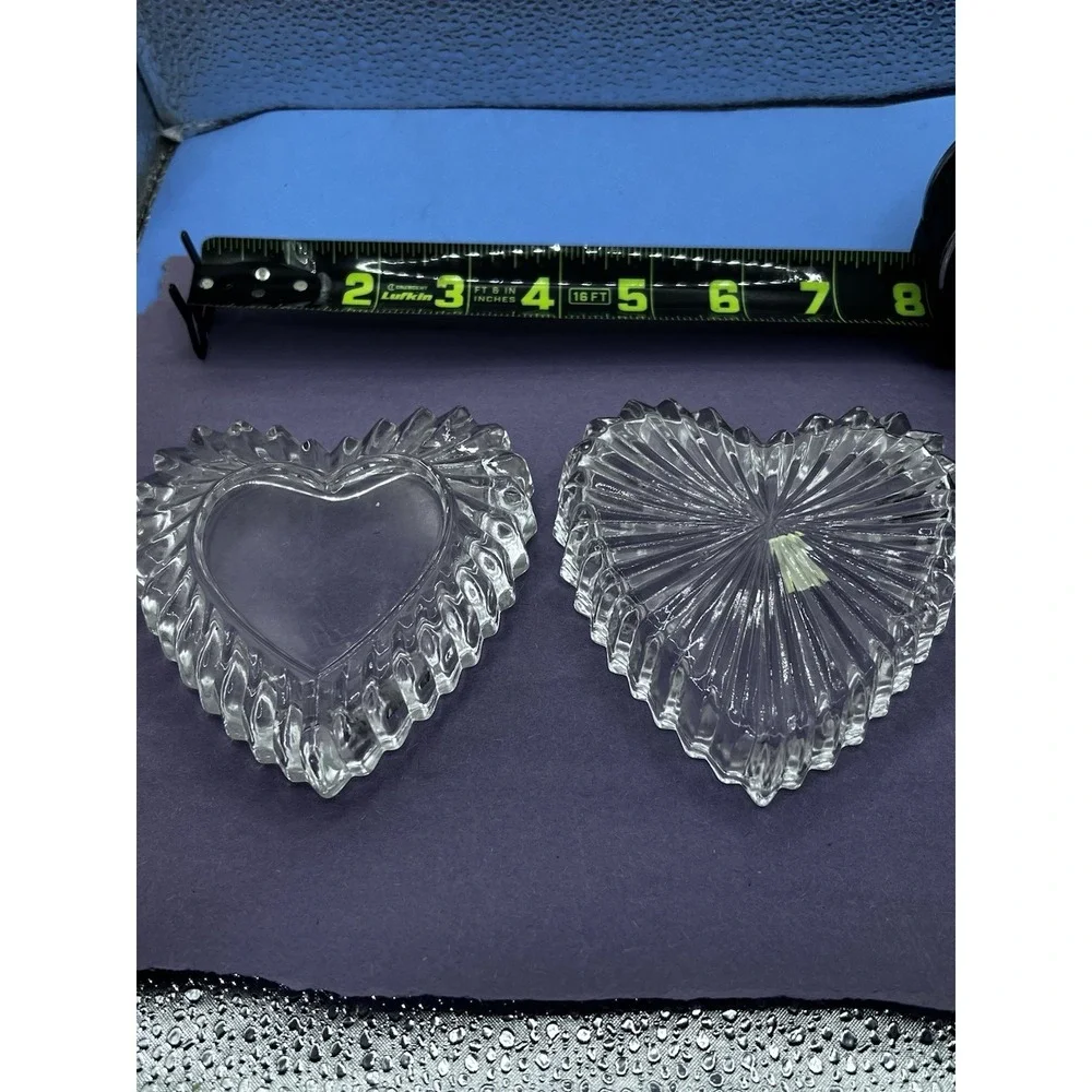 Vtg‎ crystal 24% lead trinket catchall Candy dish 4